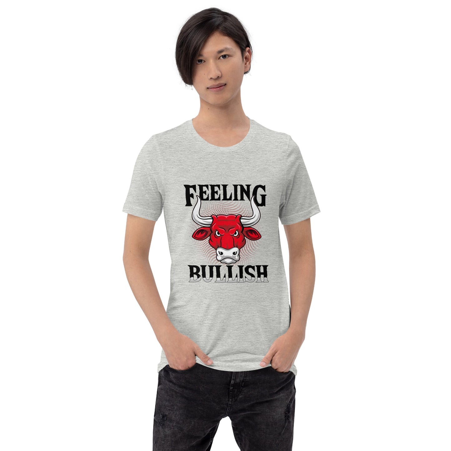 Feeling Bullish in Dark Text - Unisex t-shirt by DarkByteGear