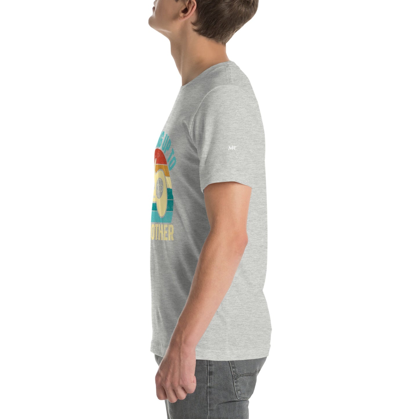 Levelling up to Big Brother V2 in Darker Shade - Unisex t-shirt by DarkByteGear