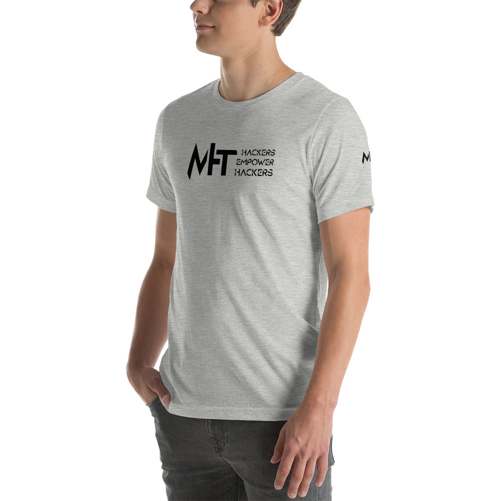 MHT - hackers empower hackers - Short-sleeve unisex t-shirt by DarkByteGear