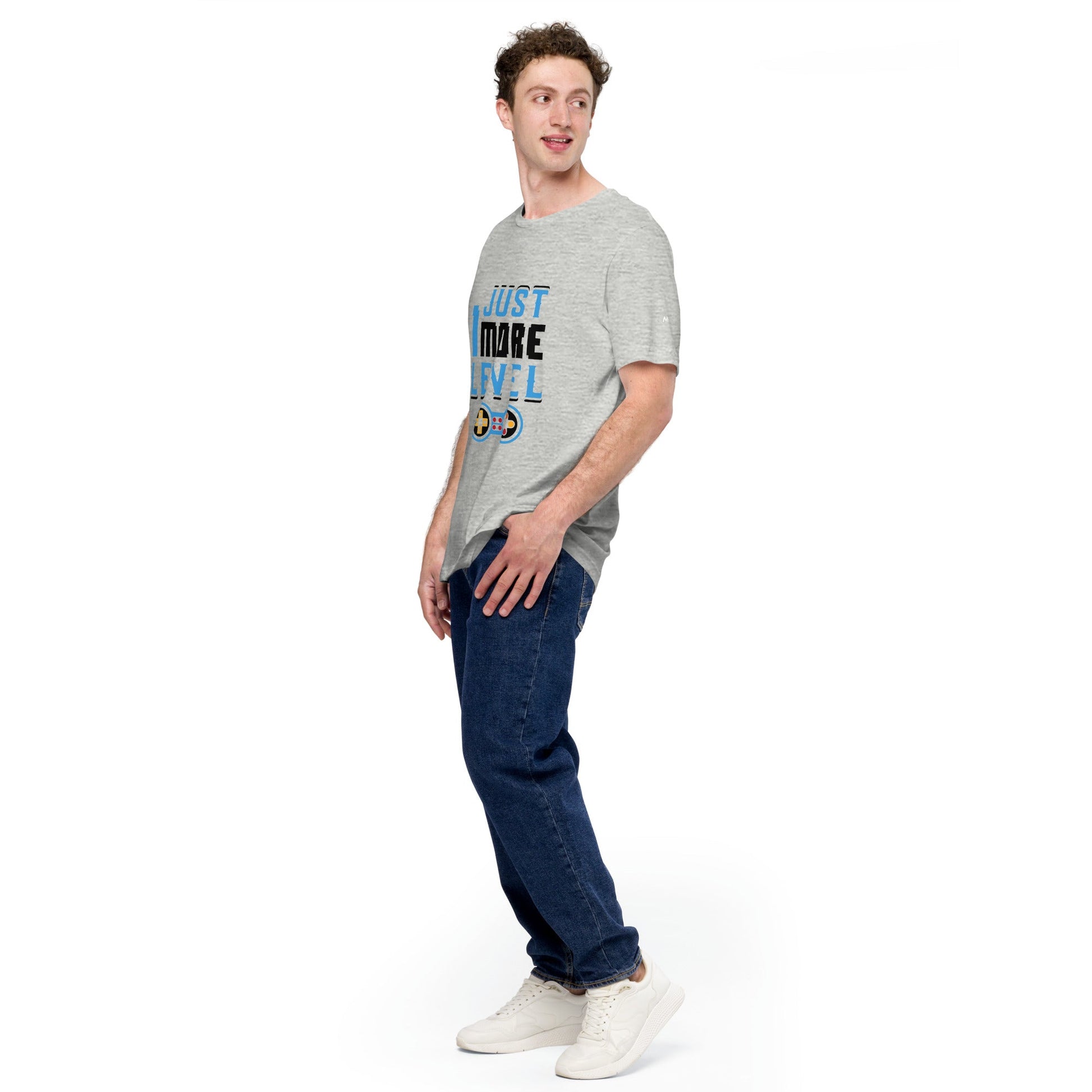 Just 1 More Level in Dark Text - Unisex t-shirt by DarkByteGear