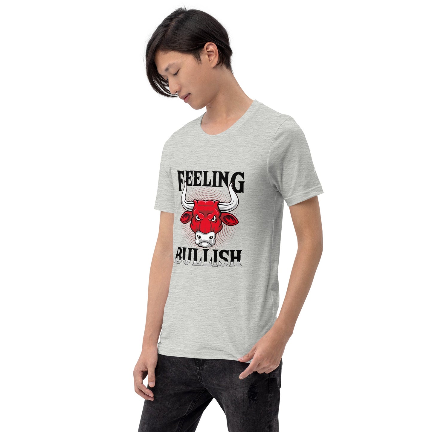 Feeling Bullish in Dark Text - Unisex t-shirt by DarkByteGear