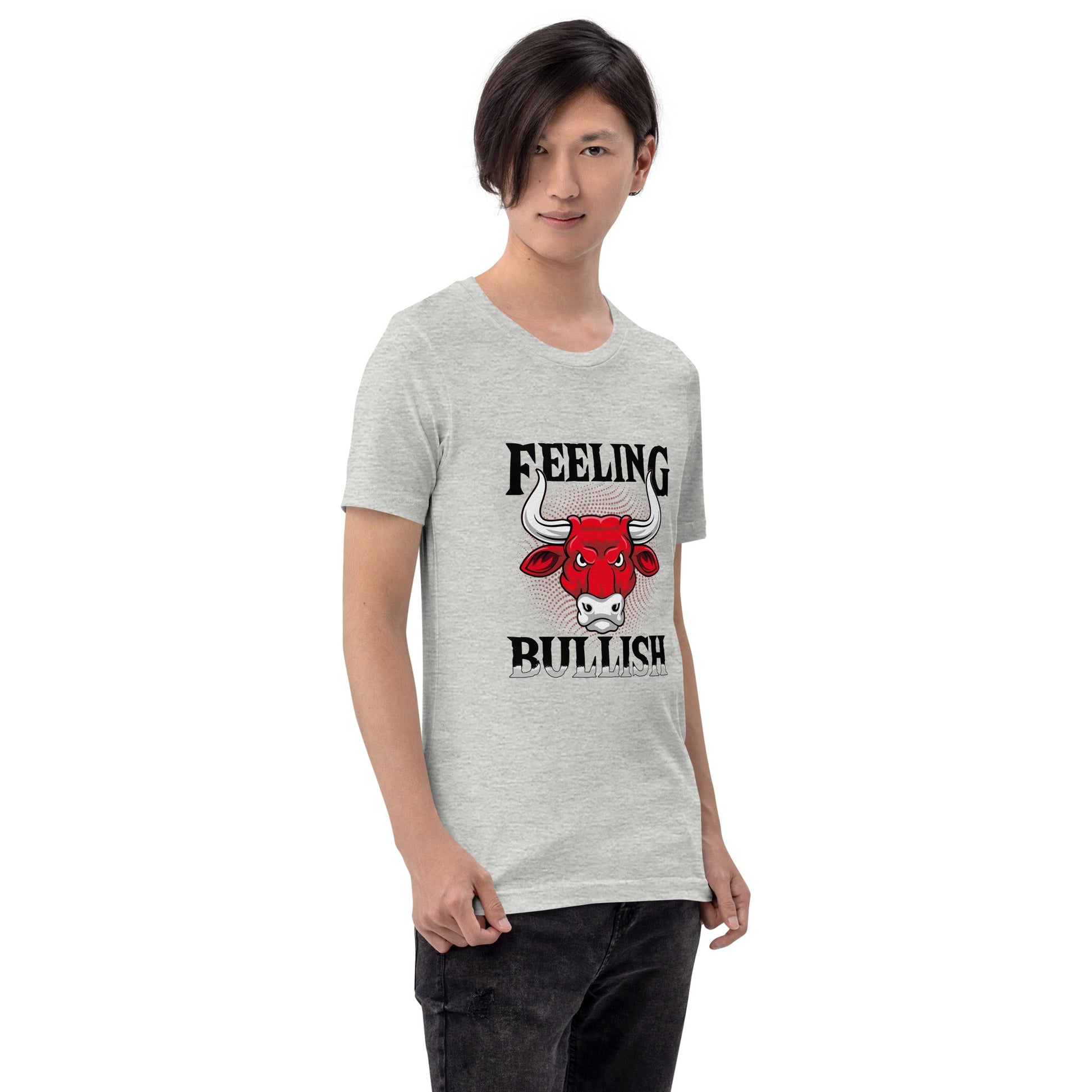 Feeling Bullish in Dark Text - Unisex t-shirt by DarkByteGear