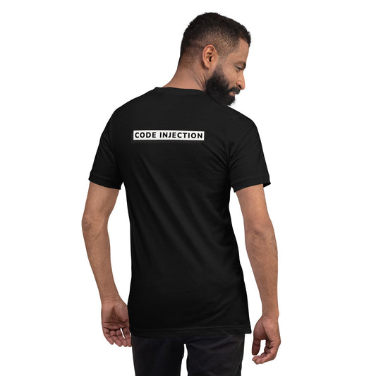 Code Injection - Unisex t-shirt (back print) by DarkByteGear