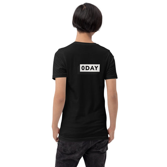 0 day v1 - Unisex t-shirt (back print) by DarkByteGear
