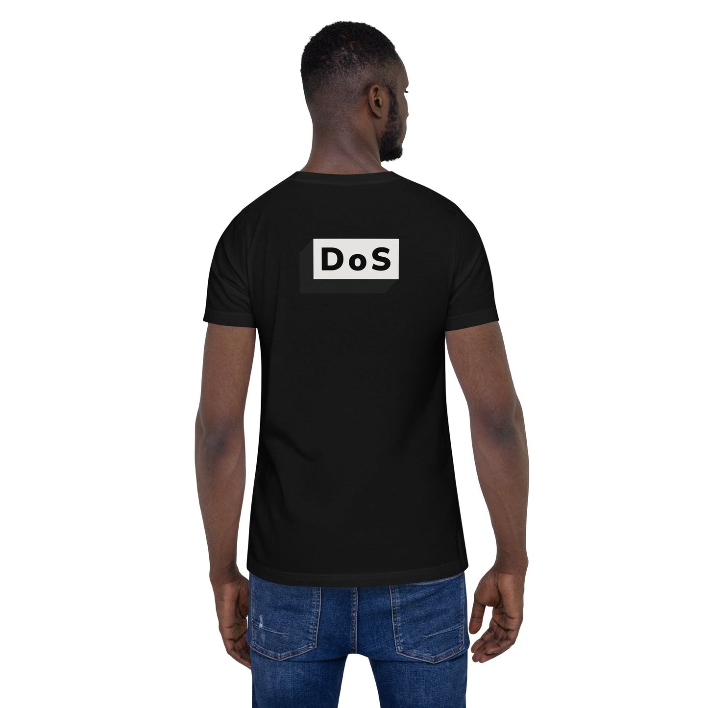 DoS - Unisex t-shirt (back print) by DarkByteGear