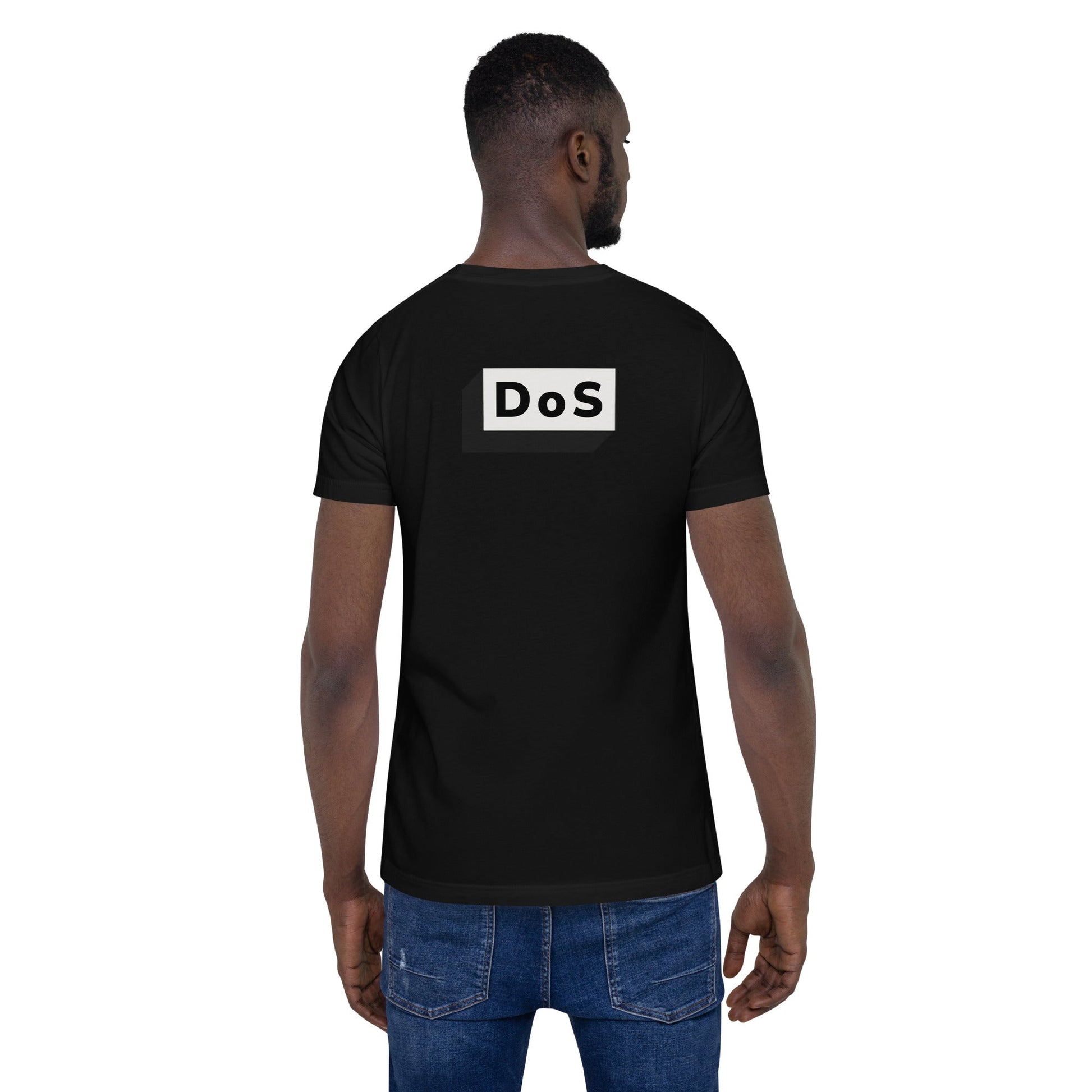 DoS - Unisex t-shirt (back print) by DarkByteGear