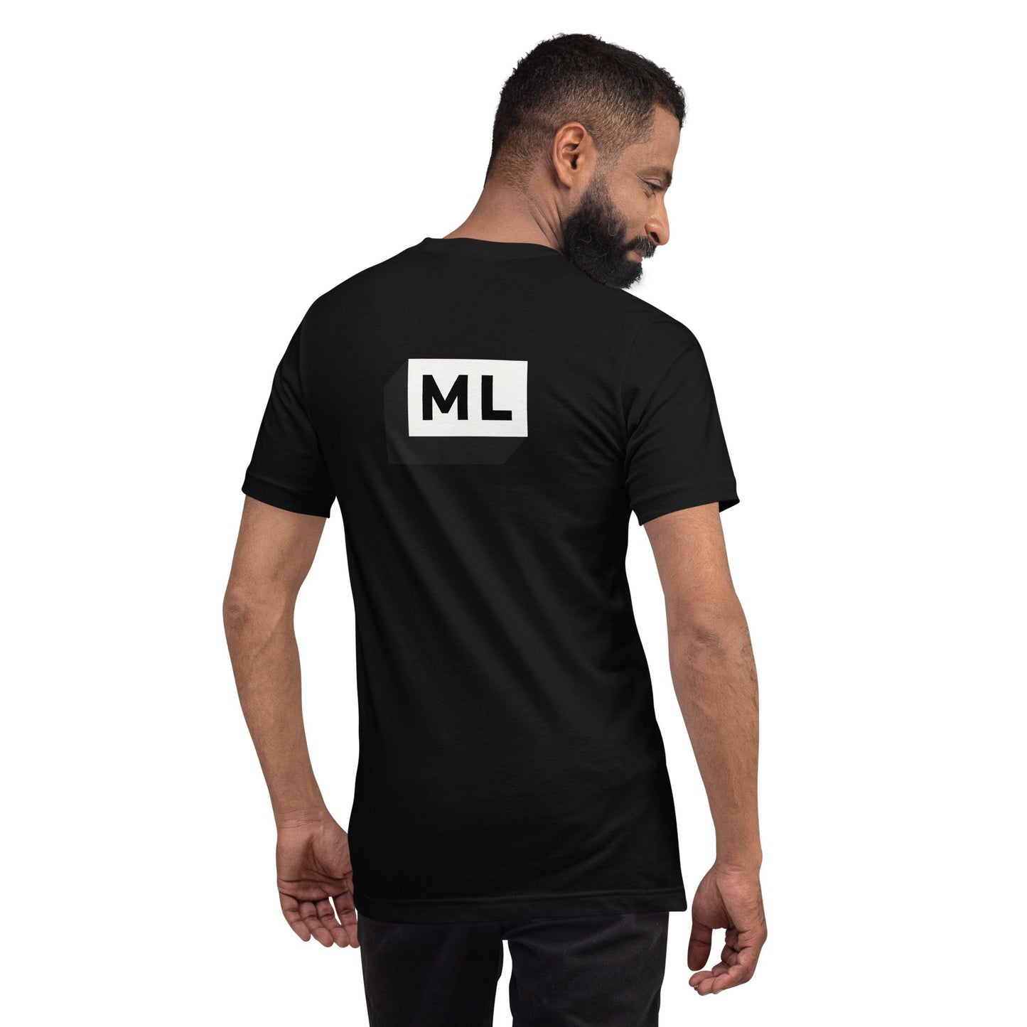 ML ( Machine Learning) - Unisex t-shirt (back print) by DarkByteGear