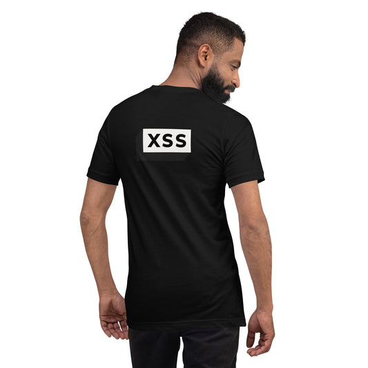 XSS- Unisex t-shirt (back print) by DarkByteGear