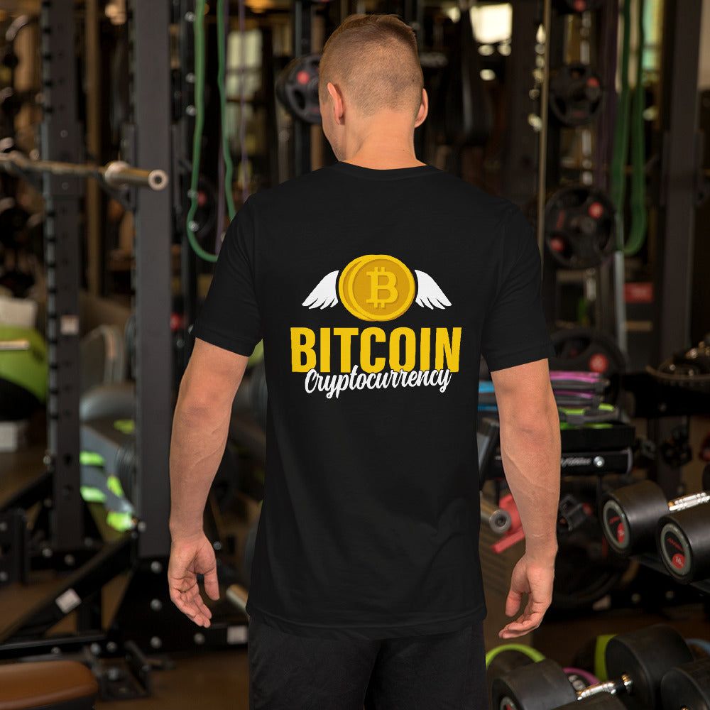 Bitcoin Cryptocurrency - Unisex t-shirt ( Back Print ) by DarkByteGear
