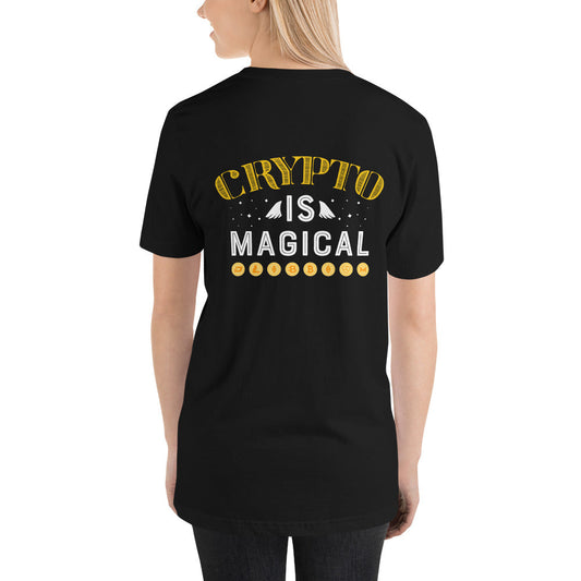 Crypto is Magical Unisex t-shirt ( Back Print ) by DarkByteGear
