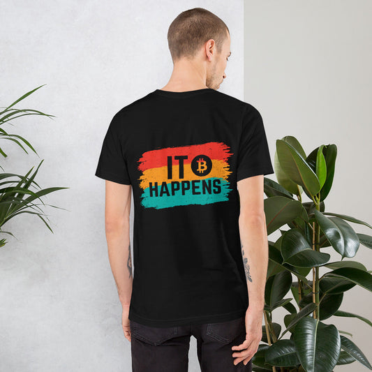 It happens Unisex t-shirt ( Back Print ) by DarkByteGear