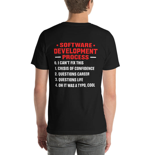 Software Development Process V1 - Unisex t-shirt ( Back Print ) by DarkByteGear