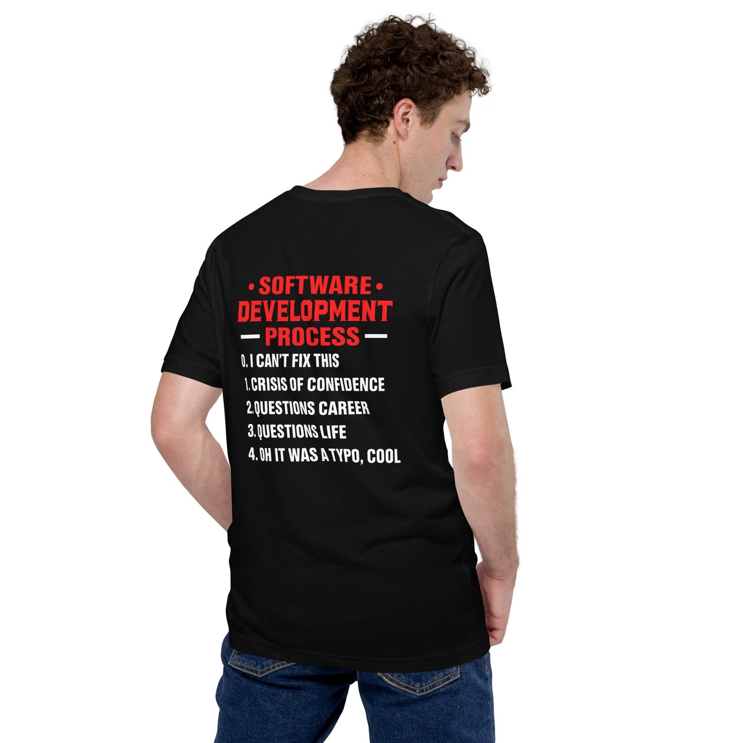 Software Development Process V1 - Unisex t-shirt ( Back Print ) by DarkByteGear