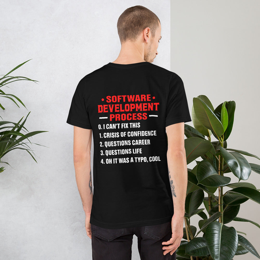 Software Development Process V1 - Unisex t-shirt ( Back Print ) by DarkByteGear