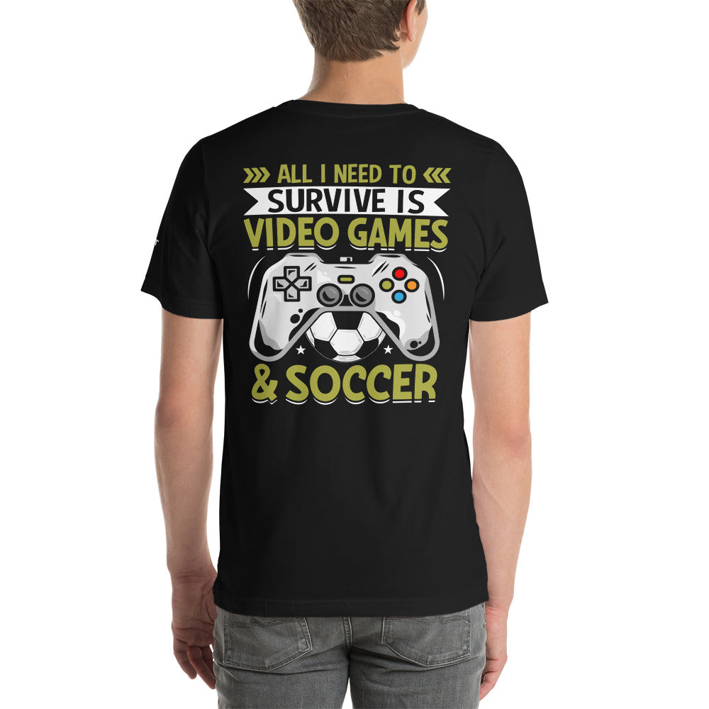 You can't Just Pause a Game Unisex t-shirt ( Back Print ) by DarkByteGear