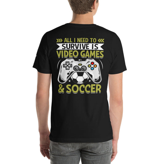You can't Just Pause a Game Unisex t-shirt ( Back Print ) by DarkByteGear