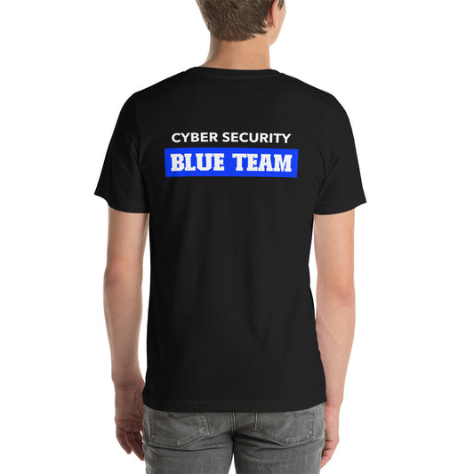 Cyber Security Blue Team V10 - Unisex t-shirt ( Back Print ) by DarkByteGear