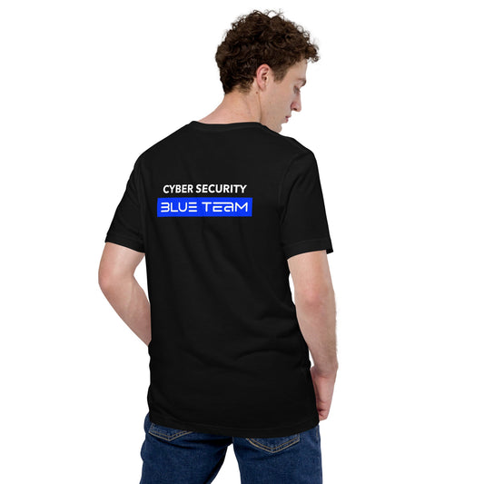 Cyber Security Blue Team V8 - Unisex t-shirt ( Back Print ) by DarkByteGear