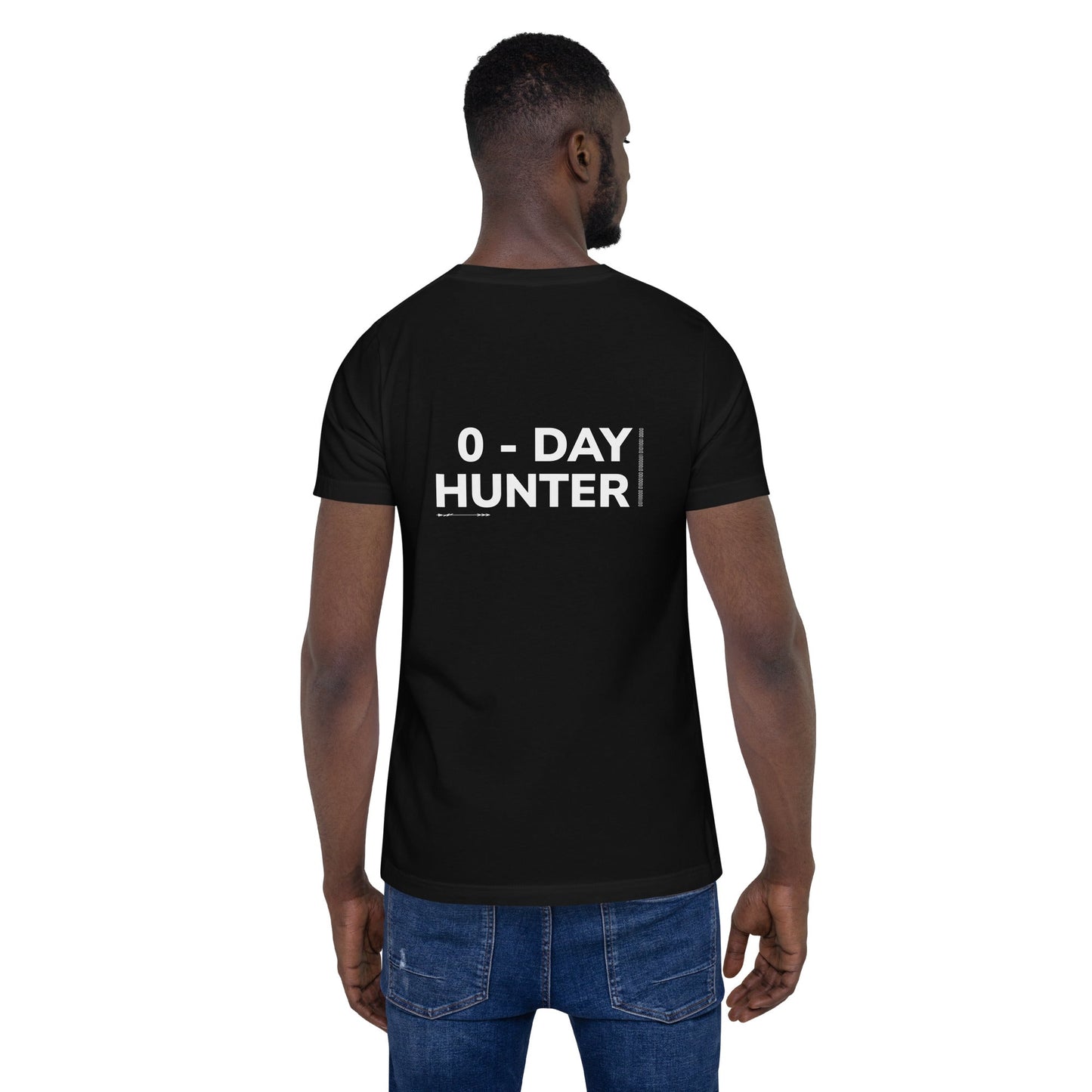 0-day Hunter V3 Unisex t-shirt ( Back Print ) by DarkByteGear