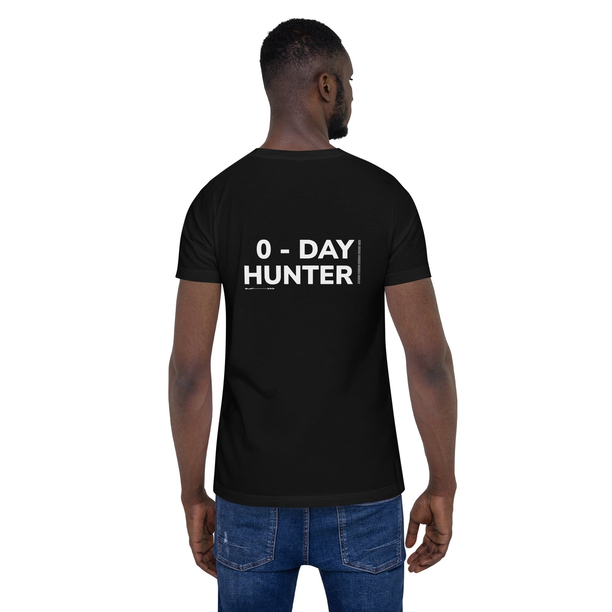 0-day Hunter V3 Unisex t-shirt ( Back Print ) by DarkByteGear