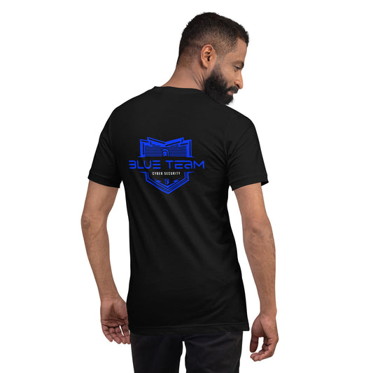 Cyber Security Blue Team V15 - Unisex t-shirt ( Back Print ) by DarkByteGear