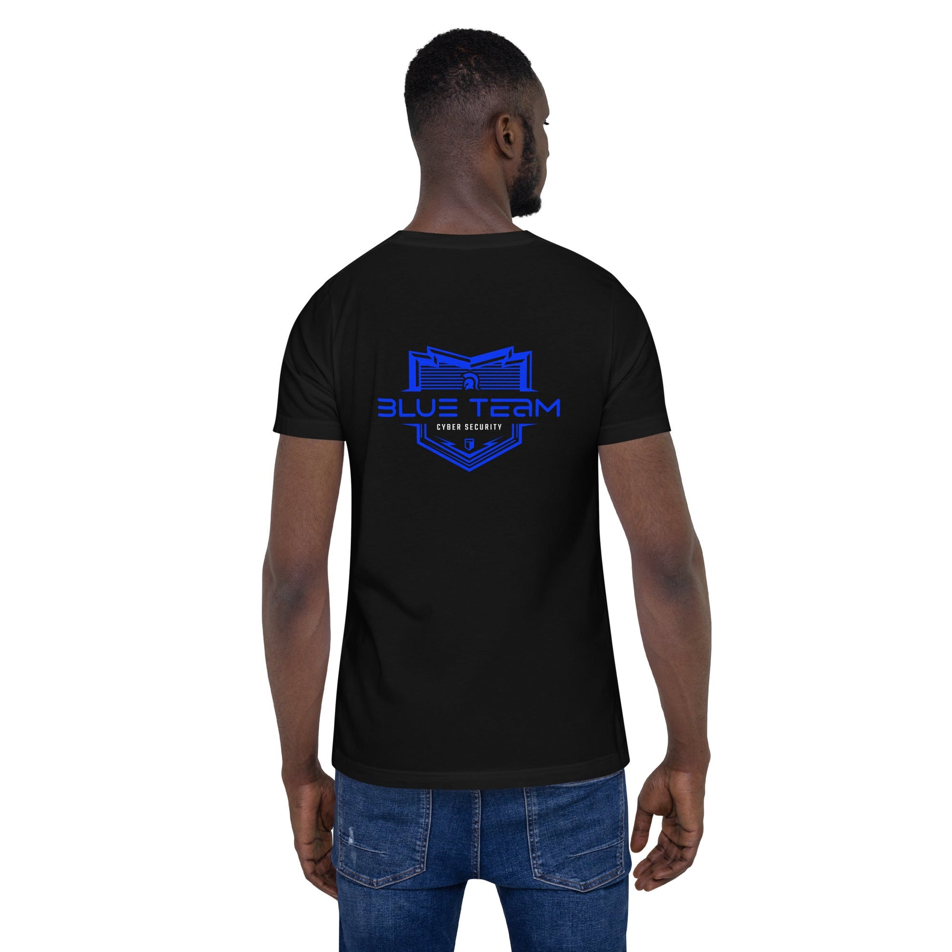 Cyber Security Blue Team V15 - Unisex t-shirt ( Back Print ) by DarkByteGear