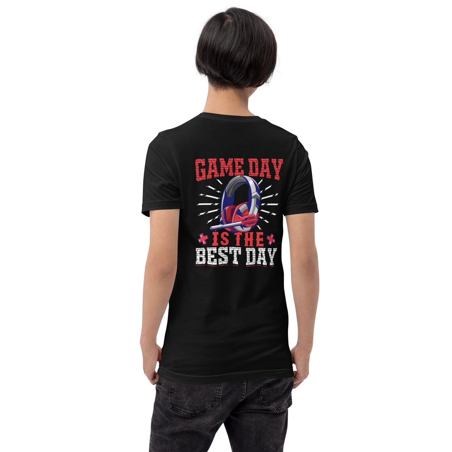 Game Day is the Best Day Shagor Unisex t-shirt ( Back Print ) by DarkByteGear