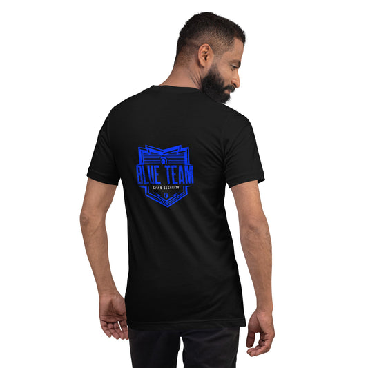 Cyber Security Blue Team V13 - Unisex t-shirt ( Back Print ) by DarkByteGear