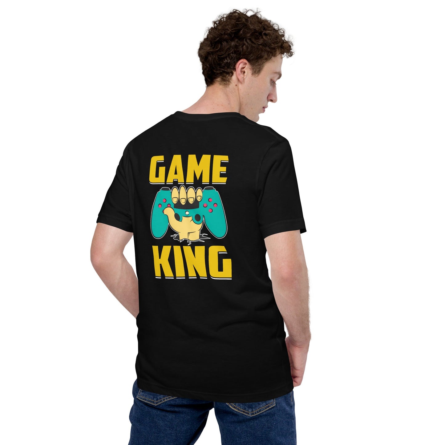 Game King Unisex t-shirt ( Back Print ) by DarkByteGear