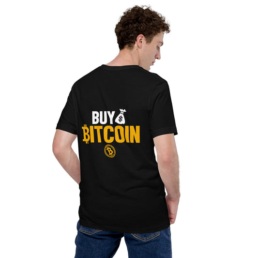 Buy Bitcoin Unisex t-shirt ( Back Print ) by DarkByteGear