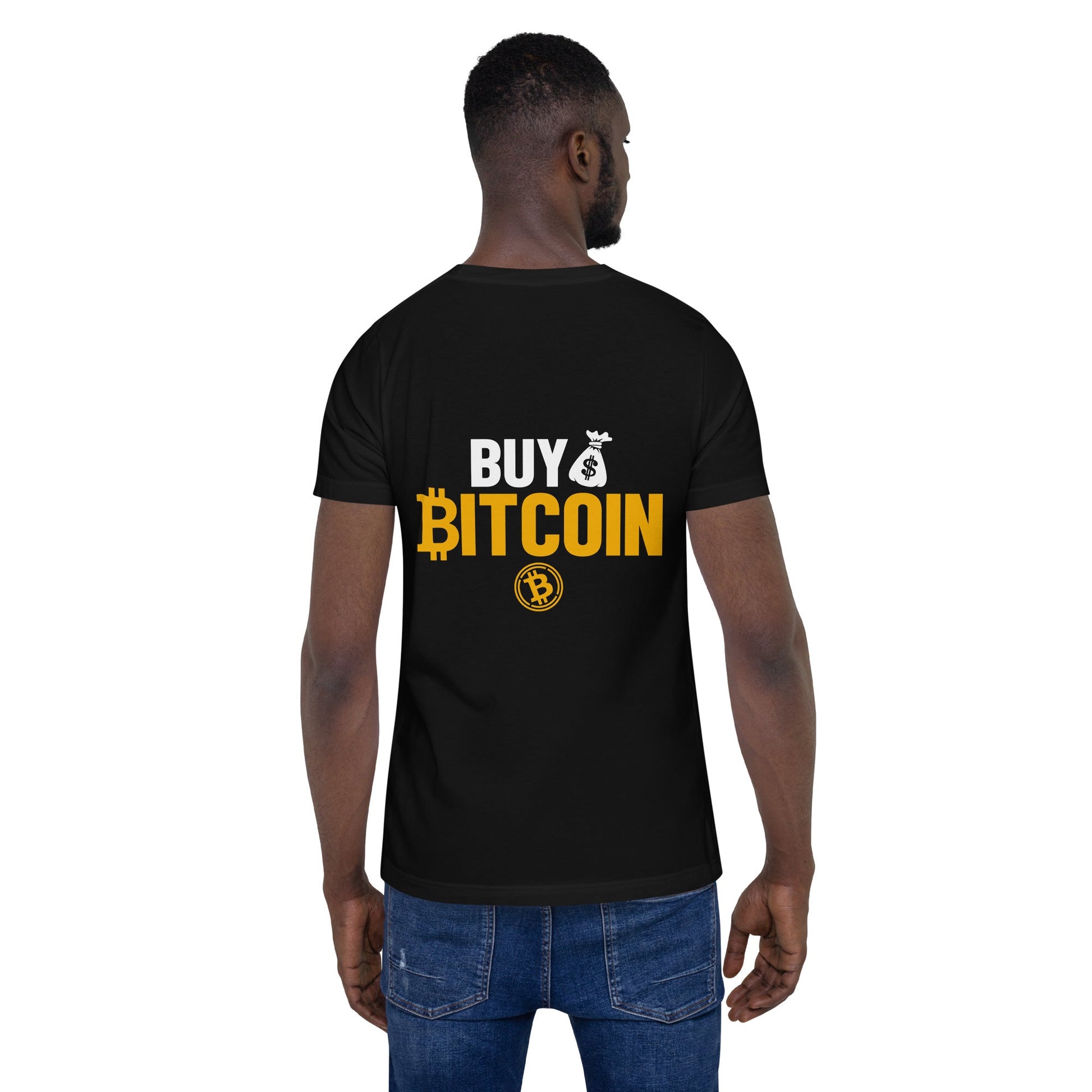 Buy Bitcoin Unisex t-shirt ( Back Print ) by DarkByteGear