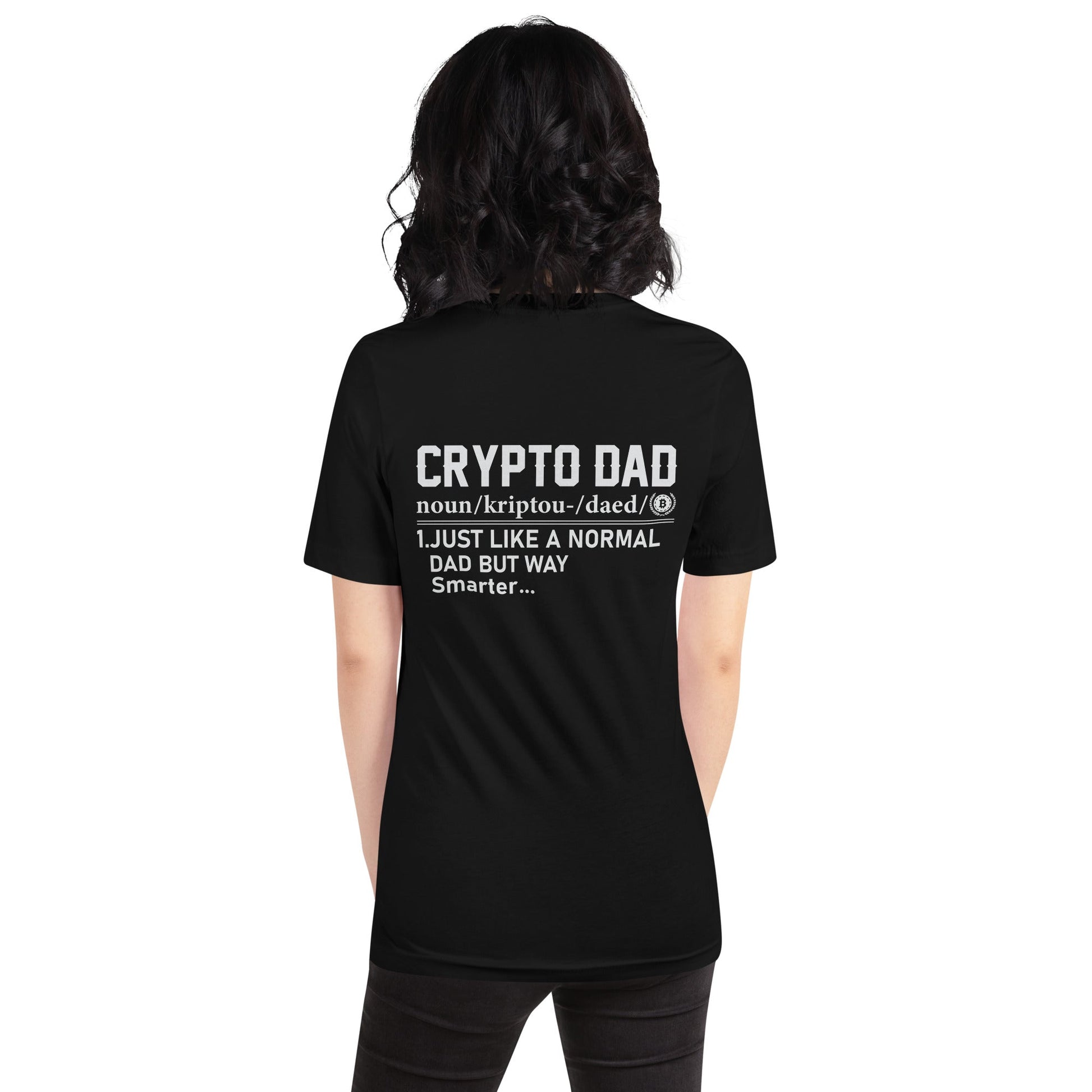 Crypto Dad Definition Unisex t-shirt ( Back Print ) by DarkByteGear