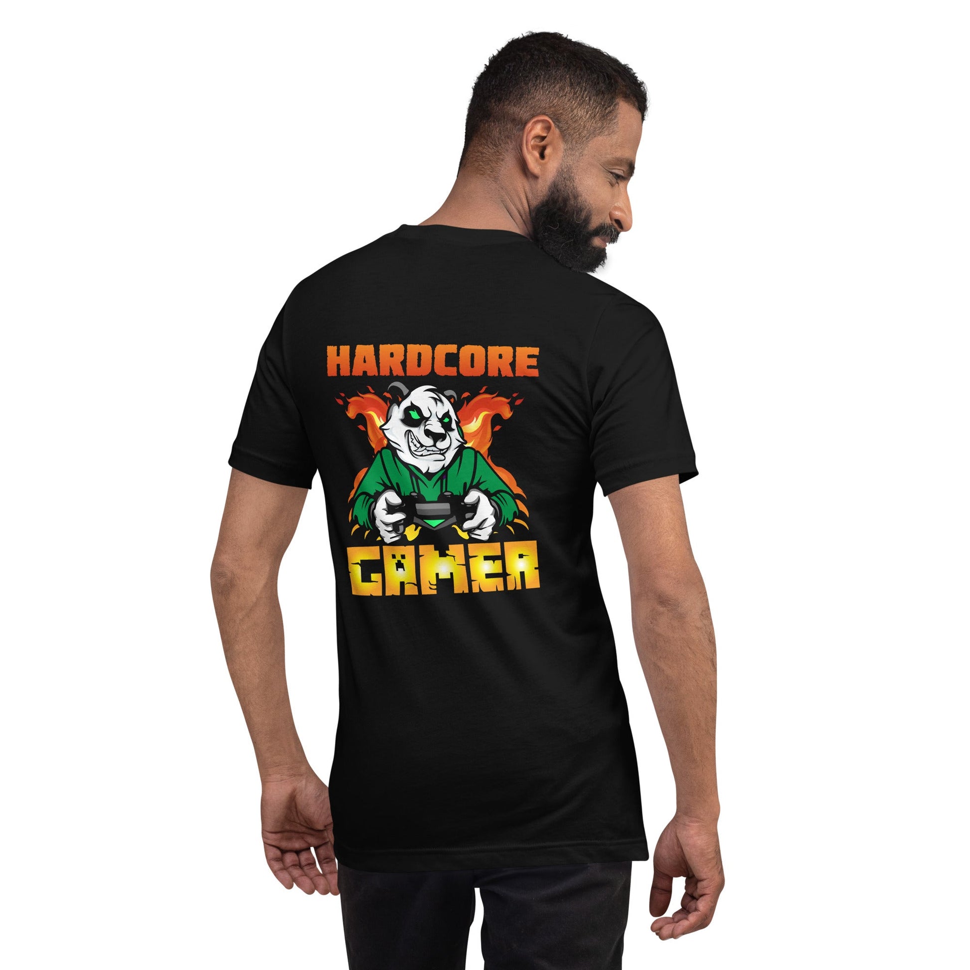 Hard Core Gamer Unisex t-shirt ( Back Print ) by DarkByteGear