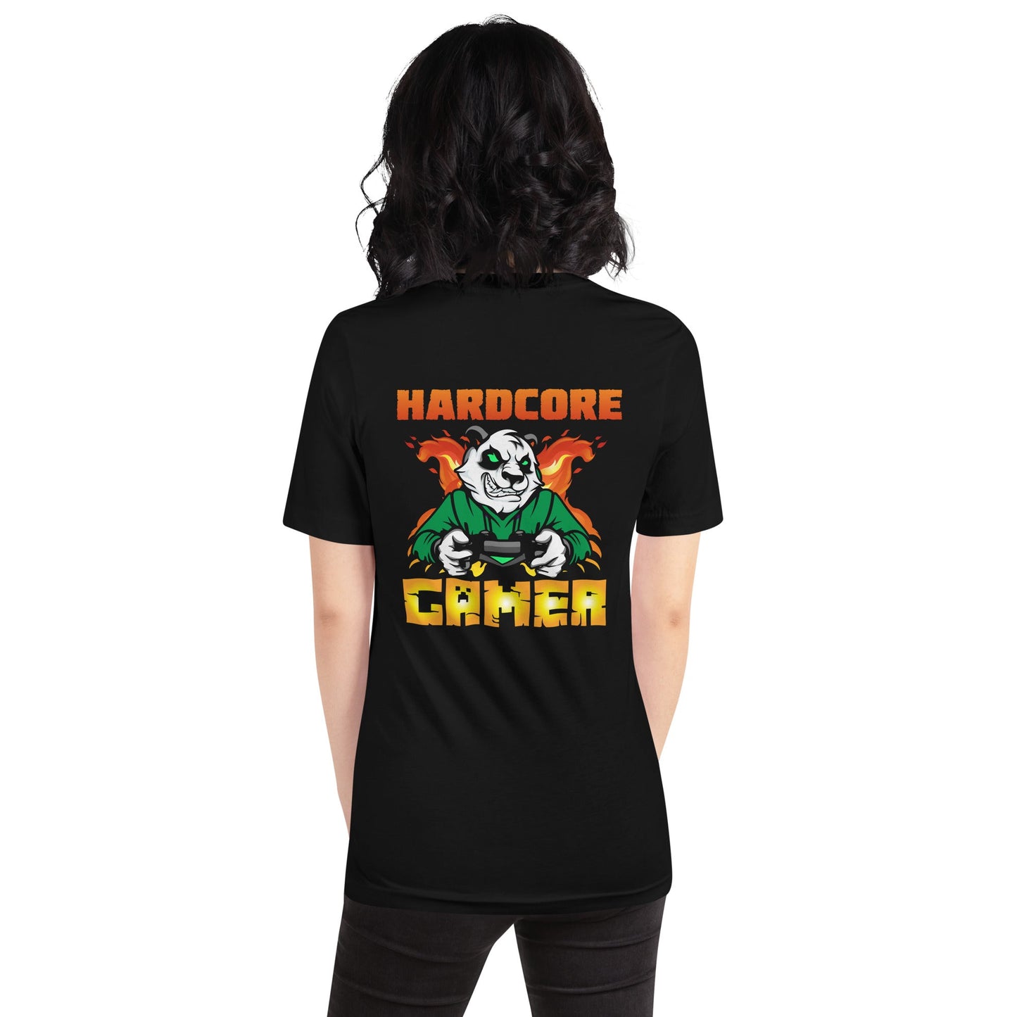 Hard Core Gamer Unisex t-shirt ( Back Print ) by DarkByteGear