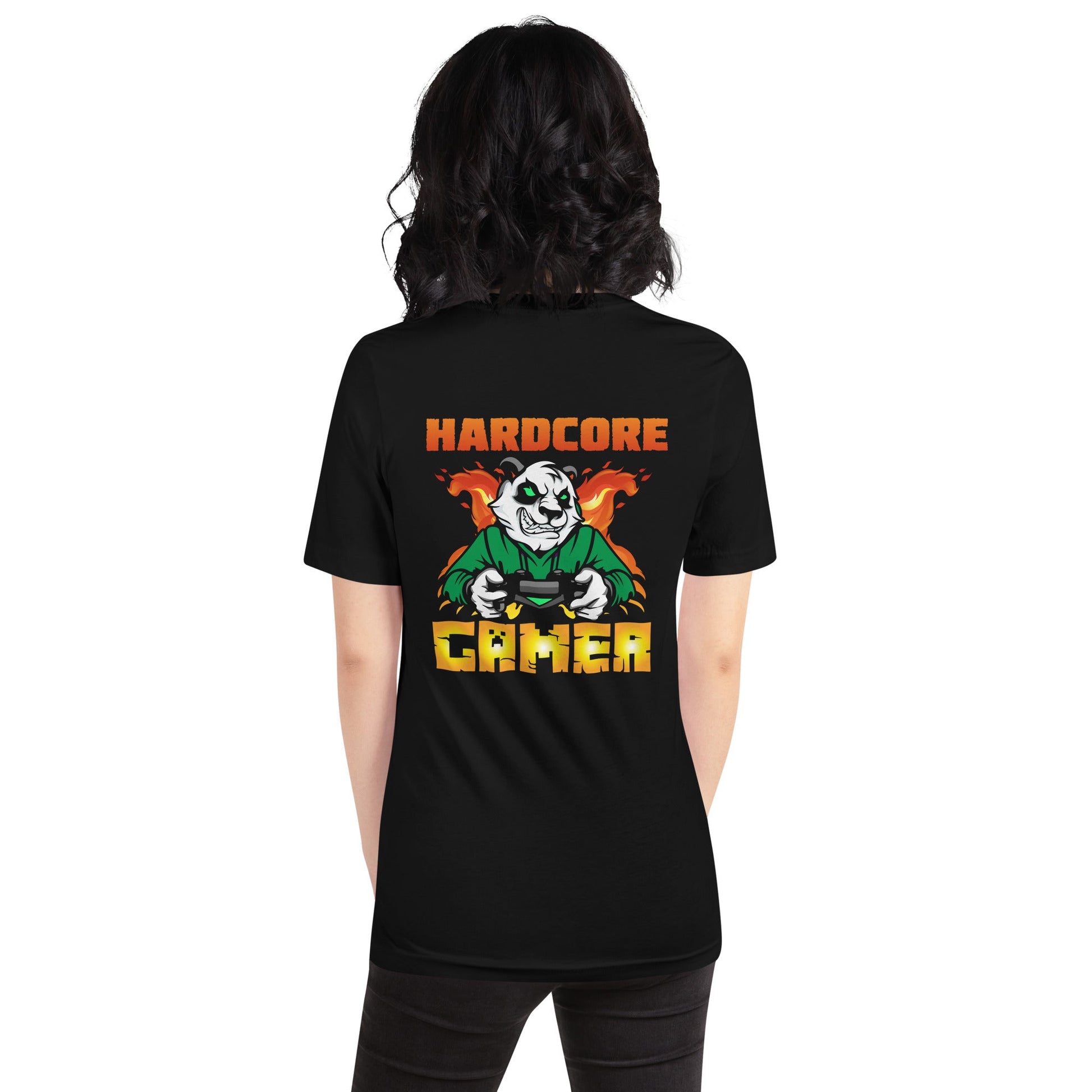 Hard Core Gamer Unisex t-shirt ( Back Print ) by DarkByteGear