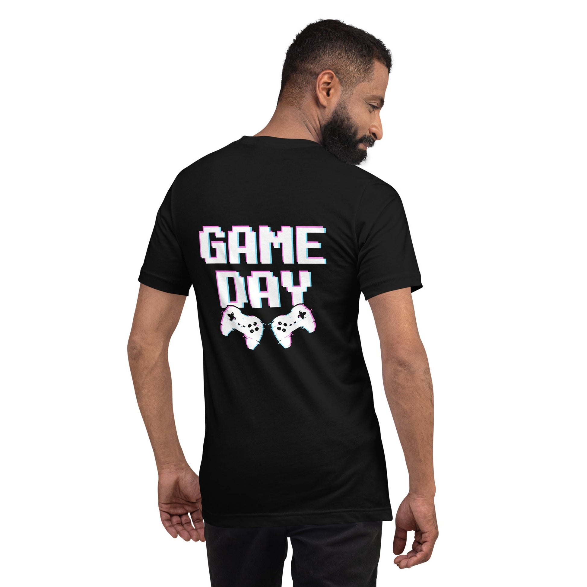 Game Day Lego White - Unisex t-shirt ( Back Print ) by DarkByteGear