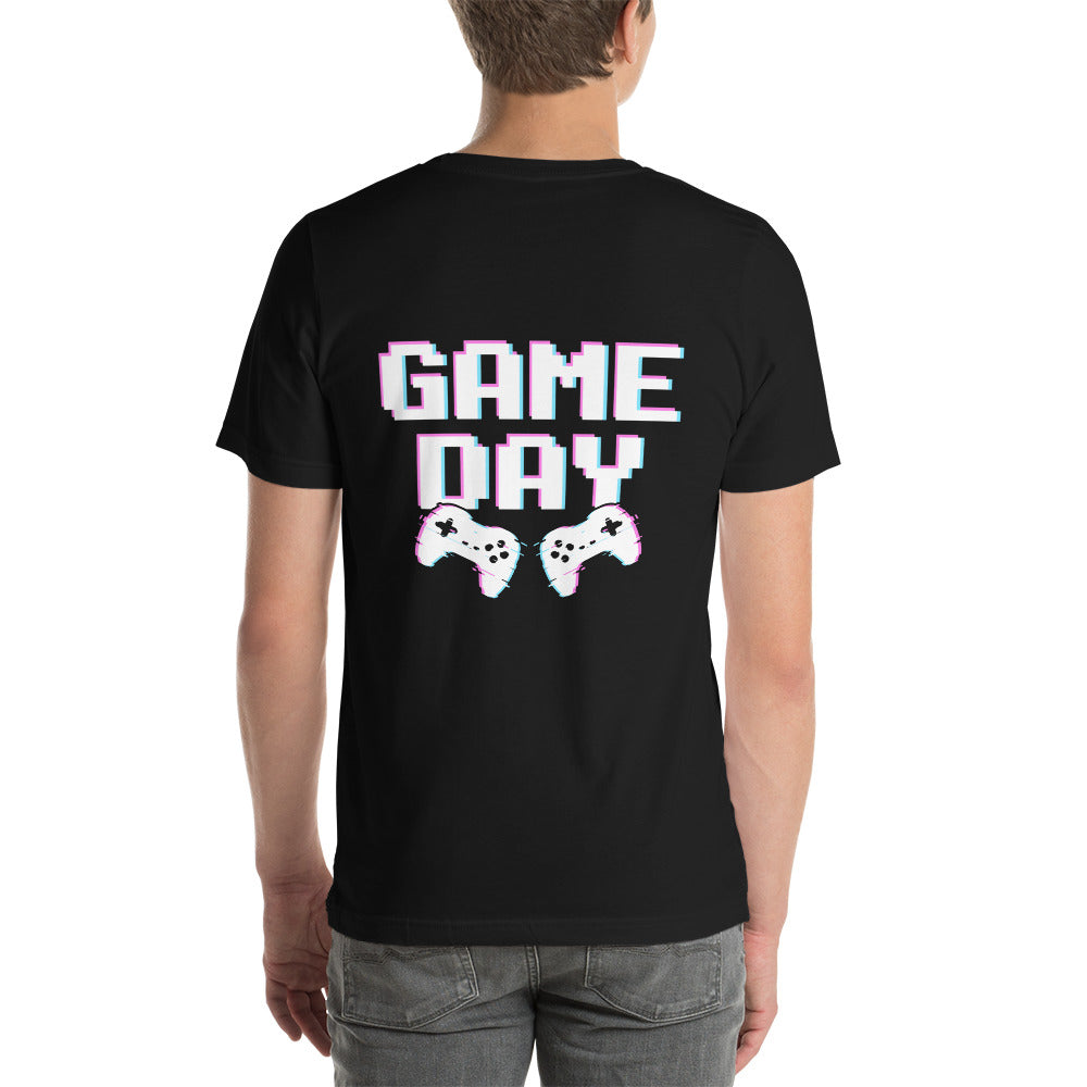 Game Day Lego White - Unisex t-shirt ( Back Print ) by DarkByteGear