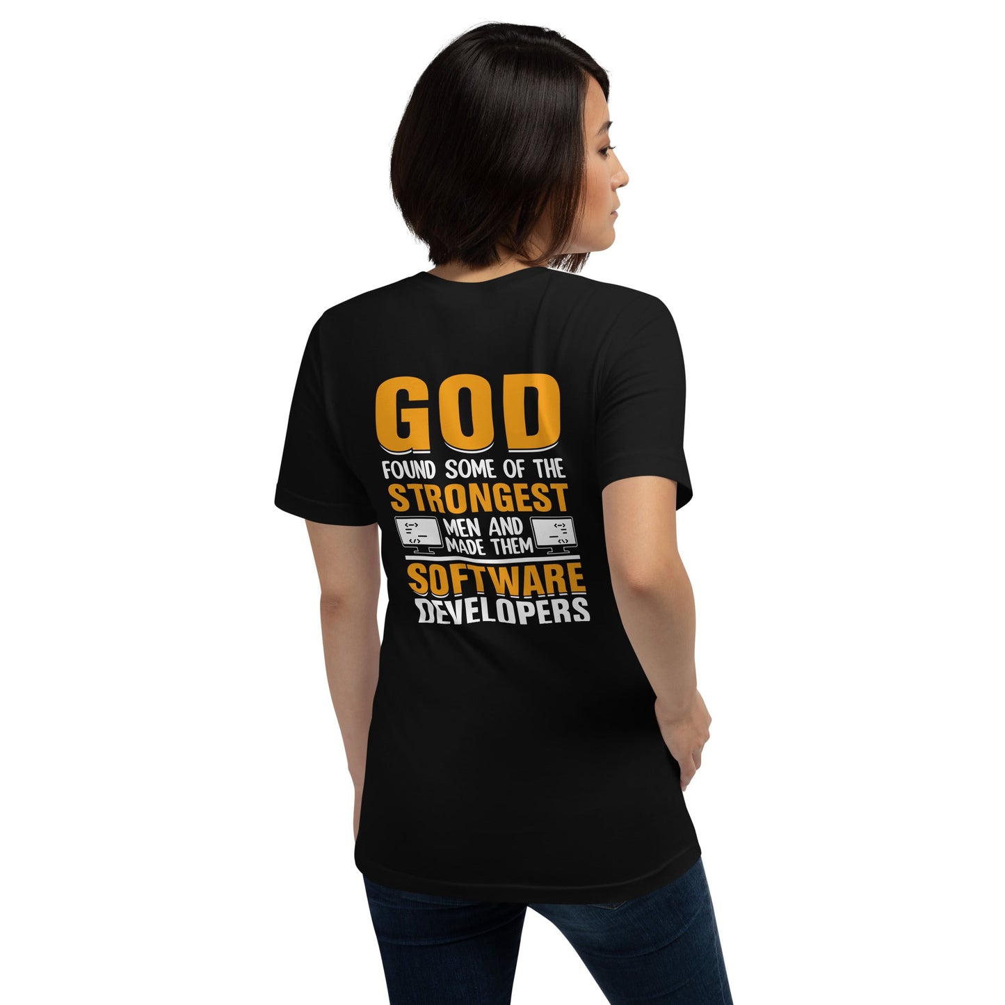 God Strongest Software - Unisex t-shirt ( Back Print ) by DarkByteGear