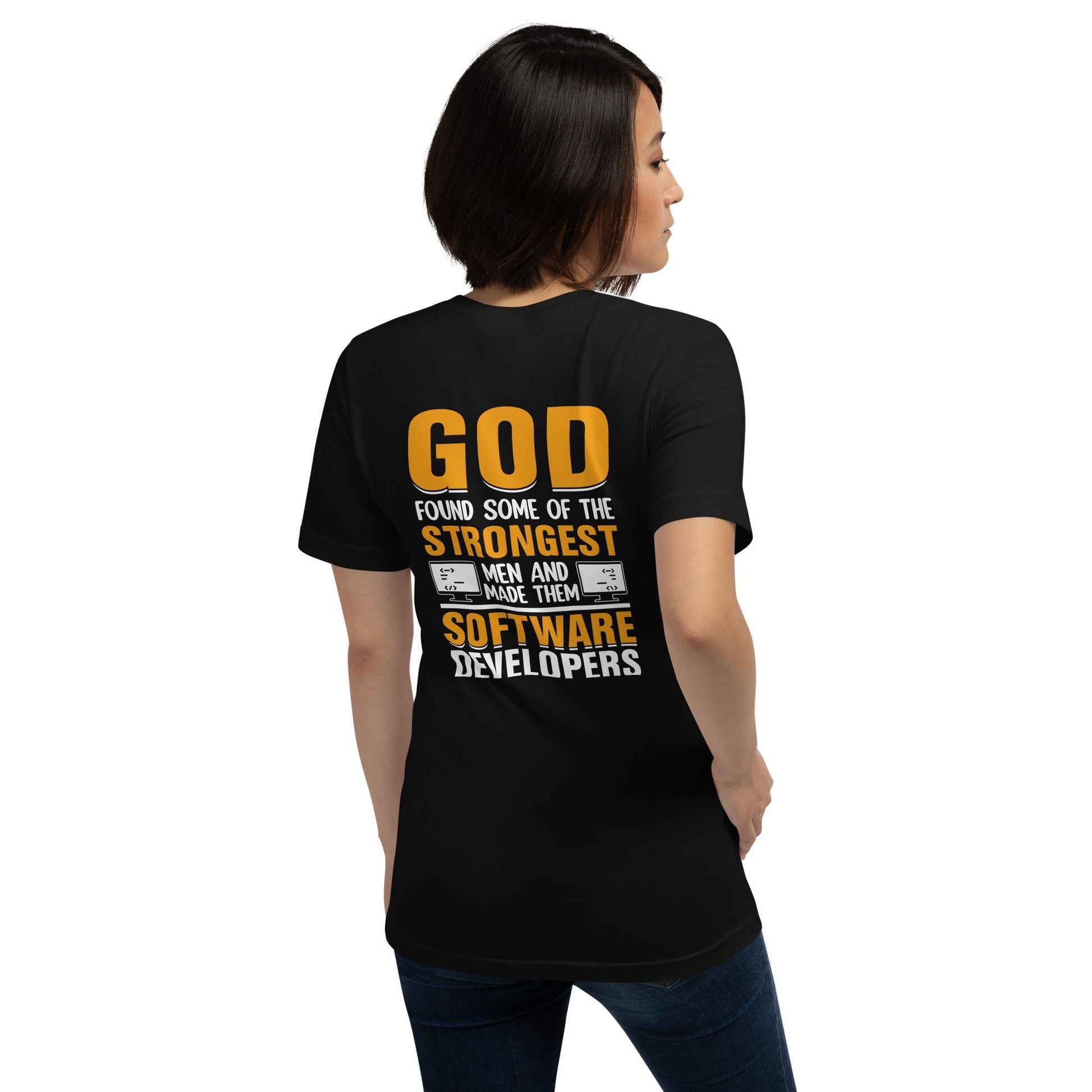 God Strongest Software - Unisex t-shirt ( Back Print ) by DarkByteGear