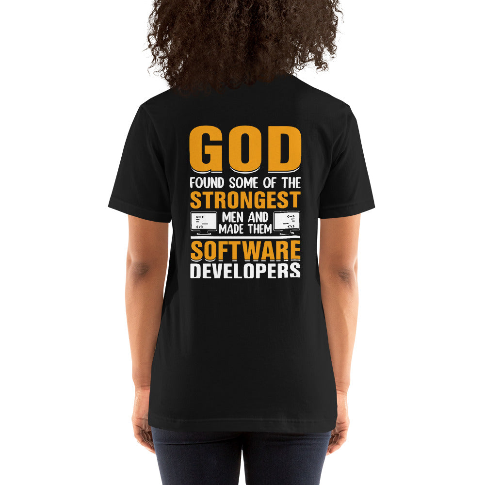 God Strongest Software - Unisex t-shirt ( Back Print ) by DarkByteGear