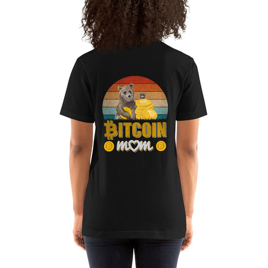 Bitcoin Mom -Unisex t-shirt ( Back Print ) by DarkByteGear