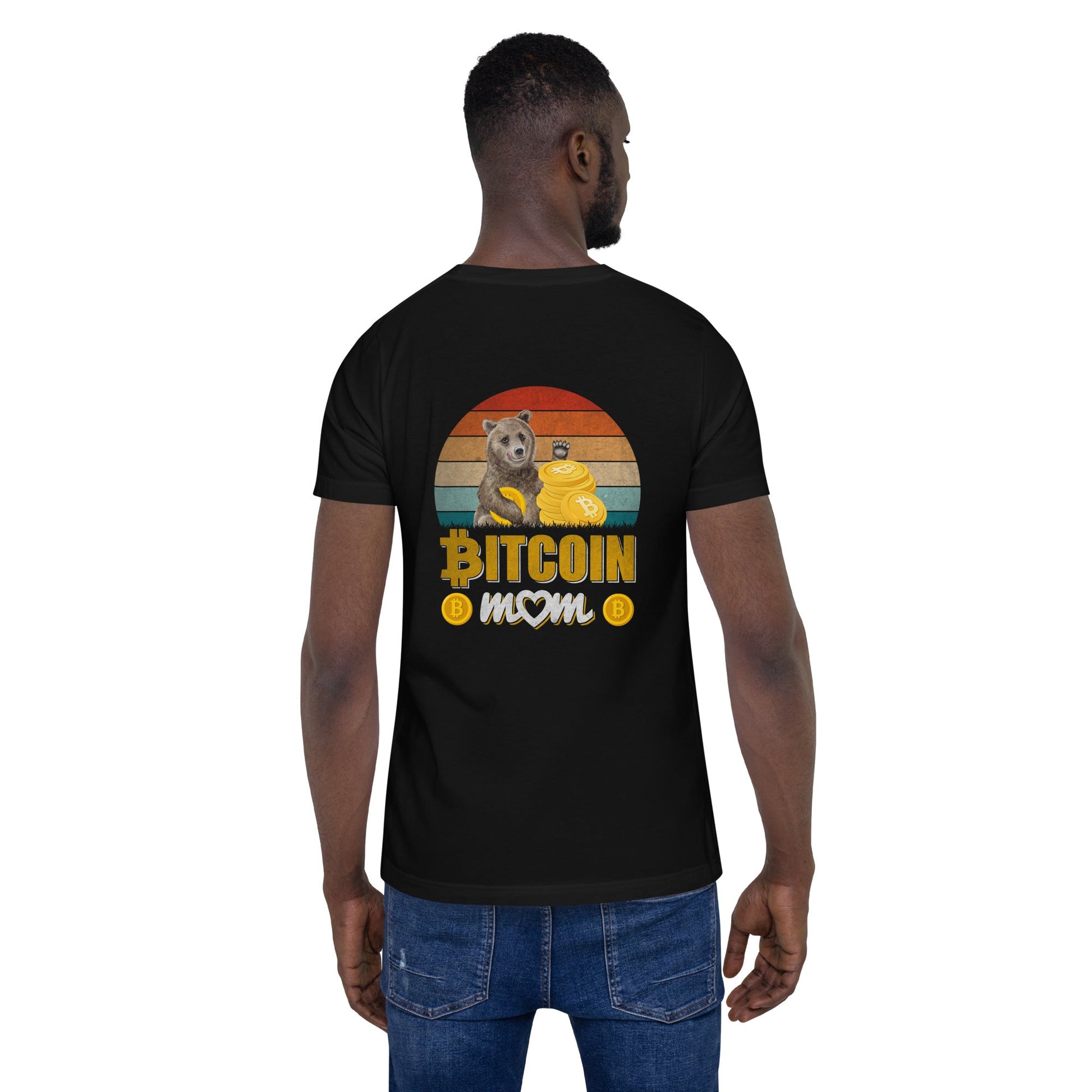 Bitcoin Mom -Unisex t-shirt ( Back Print ) by DarkByteGear