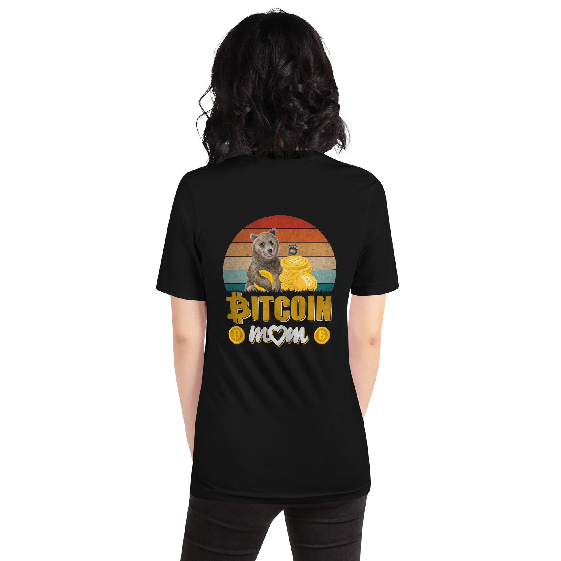 Bitcoin Mom -Unisex t-shirt ( Back Print ) by DarkByteGear