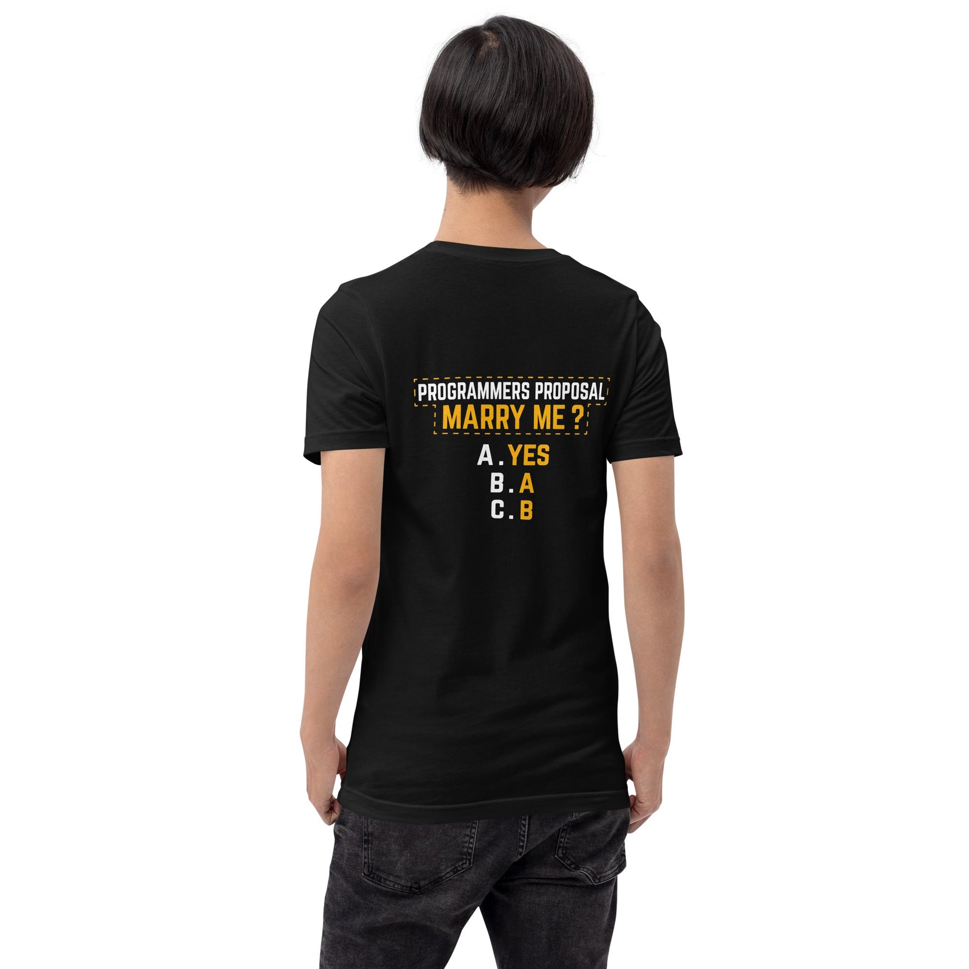 Programmers' Proposal - Unisex t-shirt ( Bh by DarkByteGear