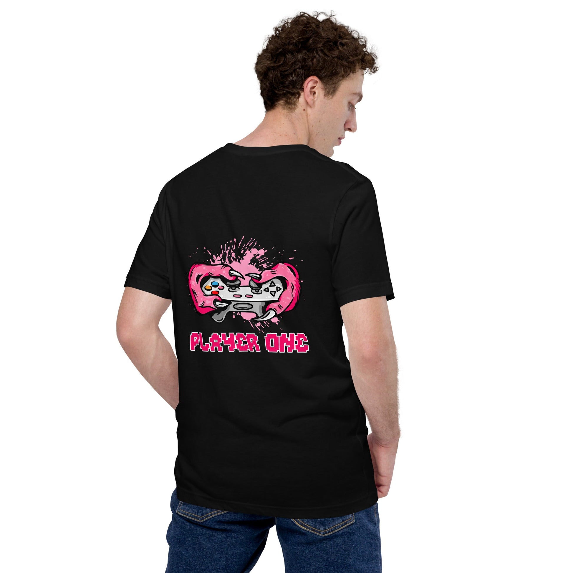 Player One - Unisex t-shirt ( Back Print ) by DarkByteGear