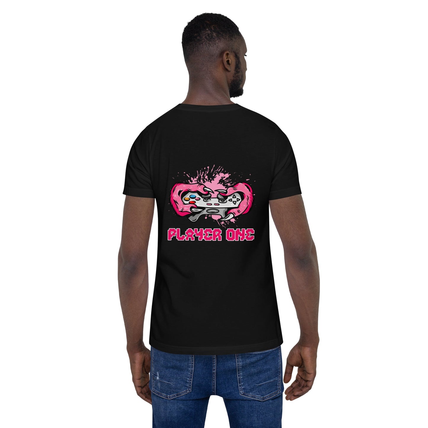 Player One - Unisex t-shirt ( Back Print ) by DarkByteGear