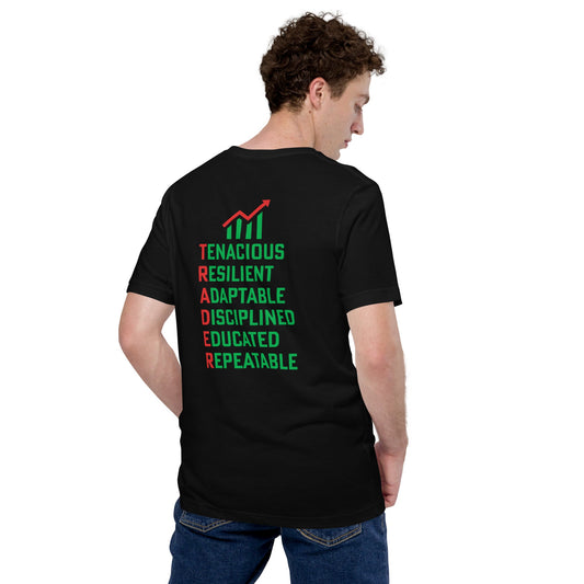 Trader Def: - Unisex t-shirt ( Back Print ) by DarkByteGear
