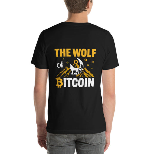 The Wolf of Bitcoin - Unisex t-shirt ( Back Print ) by DarkByteGear
