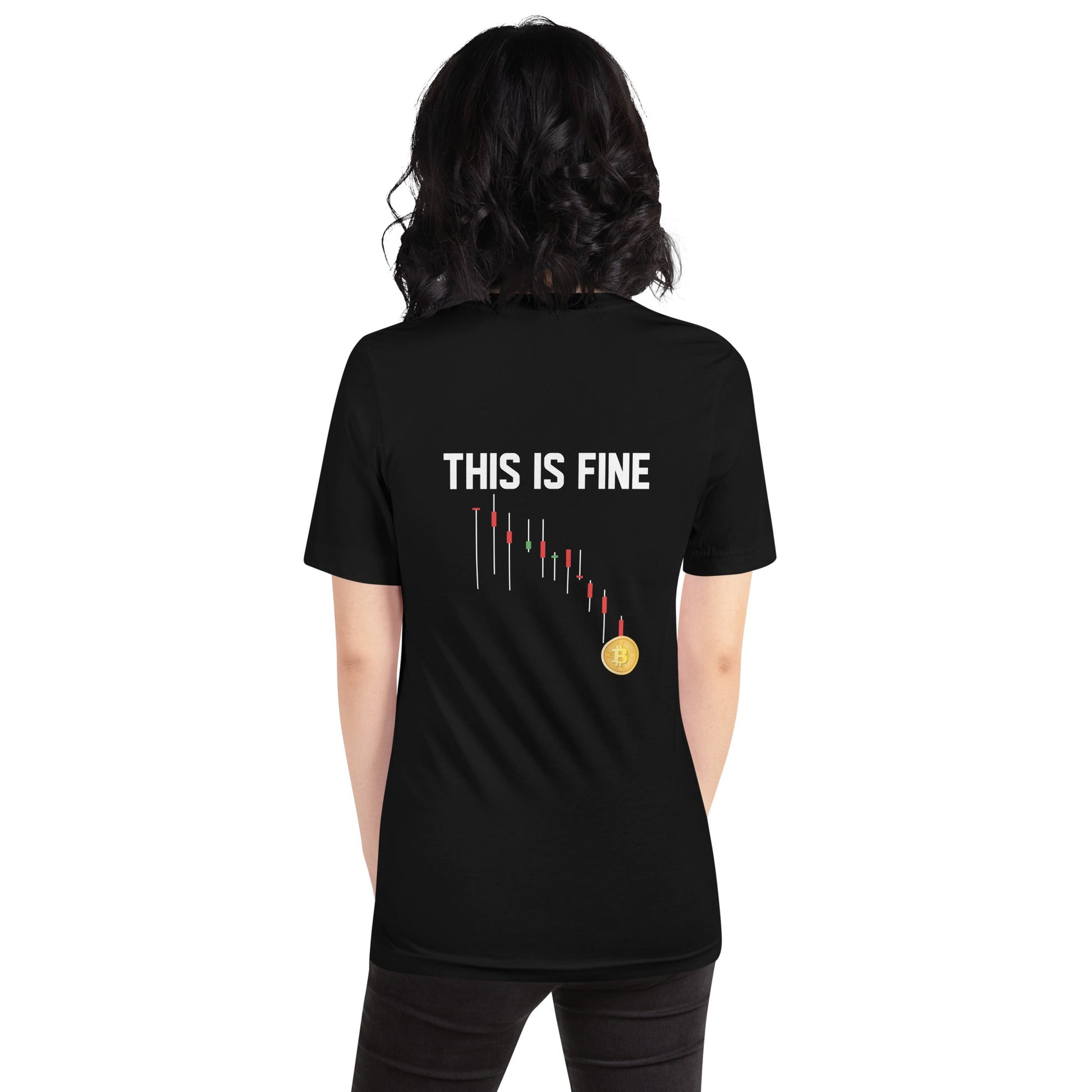 This is Fine - Unisex t-shirt ( Back Print ) by DarkByteGear