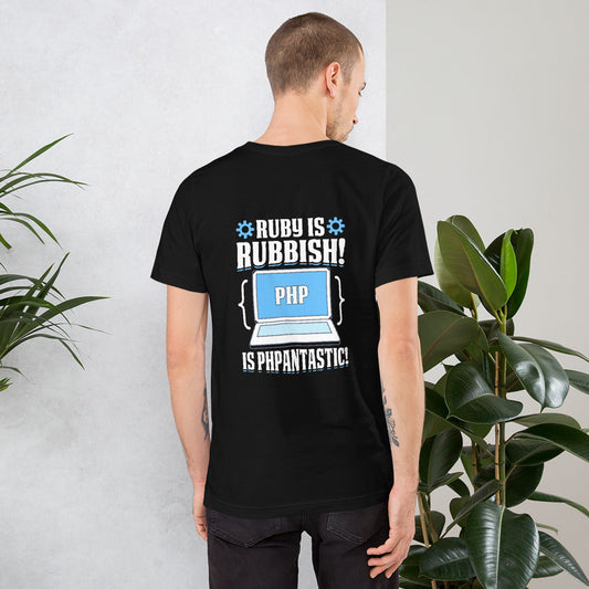Ruby is Rubbish - Unisex t-shirt ( Back Print ) by DarkByteGear